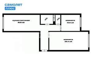 3-к квартира, вторичка, 66м2, 2/5 этаж