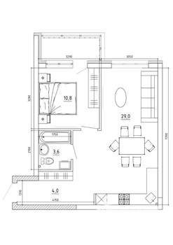 2-к квартира, вторичка, 52м2, 5/8 этаж