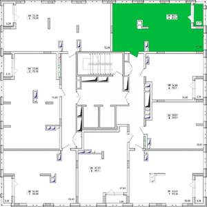 3-к квартира, строящийся дом, 62м2, 14/15 этаж