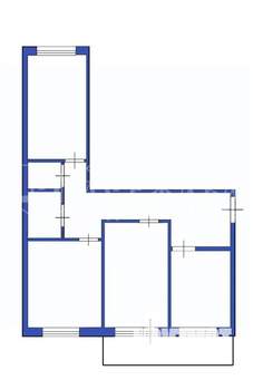 2-к квартира, вторичка, 64м2, 1/10 этаж