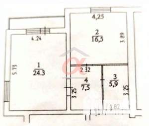 1-к квартира, вторичка, 53м2, 10/10 этаж