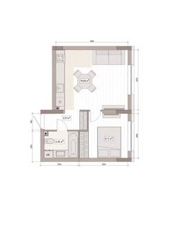2-к квартира, вторичка, 38м2, 13/15 этаж