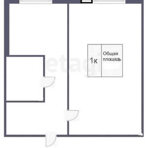 1-к квартира, вторичка, 31м2, 2/5 этаж