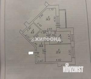 2-к квартира, вторичка, 56м2, 5/10 этаж