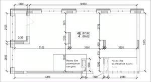 4-к квартира, вторичка, 68м2, 1/15 этаж
