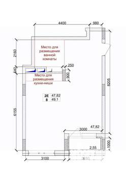 2-к квартира, вторичка, 49м2, 2/15 этаж