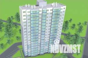 1-к квартира, строящийся дом, 44м2, 8/17 этаж