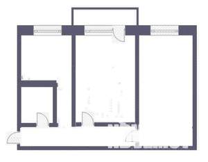 2-к квартира, вторичка, 45м2, 4/4 этаж