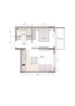 Студия квартира, вторичка, 36м2, 13/15 этаж