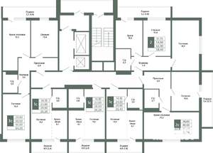 2-к квартира, вторичка, 52м2, 8/15 этаж