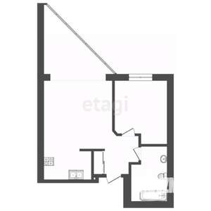 1-к квартира, вторичка, 50м2, 3/4 этаж