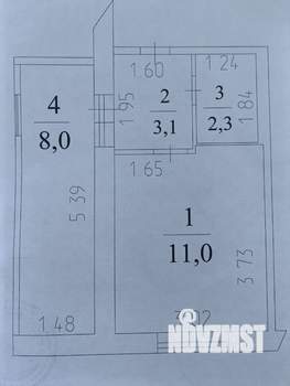 1-к квартира, вторичка, 24м2, 7/9 этаж