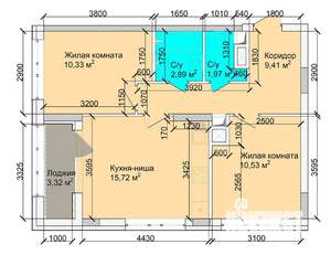 3-к квартира, вторичка, 54м2, 5/15 этаж