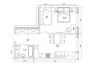 2-к квартира, вторичка, 49м2, 2/8 этаж
