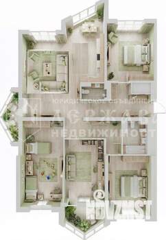 4-к квартира, вторичка, 146м2, 14/14 этаж