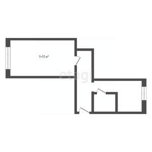 1-к квартира, вторичка, 33м2, 3/5 этаж