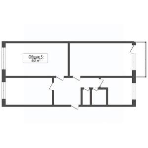 3-к квартира, вторичка, 61м2, 4/5 этаж