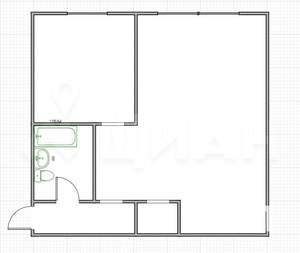 1-к квартира, вторичка, 30м2, 2/5 этаж