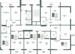 2-к квартира, вторичка, 52м2, 9/15 этаж