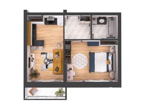 1-к квартира, вторичка, 43м2, 19/19 этаж