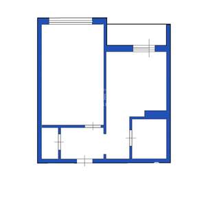 1-к квартира, вторичка, 39м2, 5/9 этаж