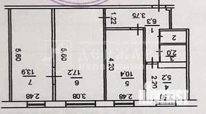 3-к квартира, вторичка, 56м2, 1/5 этаж