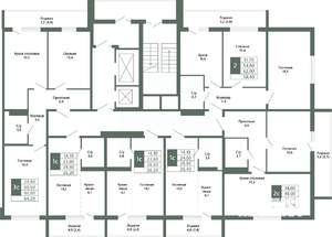 2-к квартира, вторичка, 58м2, 8/15 этаж