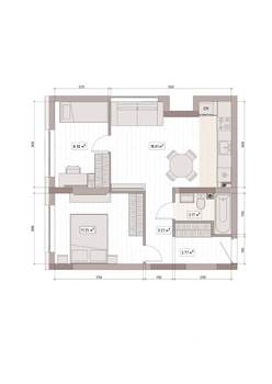 2-к квартира, вторичка, 50м2, 13/15 этаж