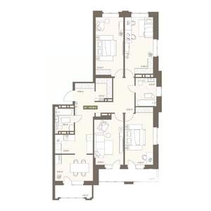 5-к квартира, вторичка, 108м2, 13/16 этаж