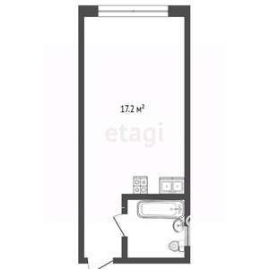 Студия квартира, вторичка, 23м2, 4/5 этаж