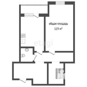 3-к квартира, вторичка, 119м2, 11/17 этаж