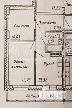 2-к квартира, вторичка, 46м2, 6/16 этаж