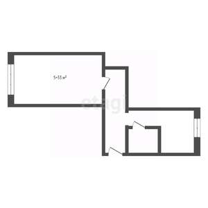 1-к квартира, вторичка, 33м2, 3/5 этаж