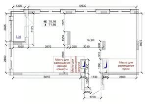4-к квартира, вторичка, 72м2, 2/15 этаж