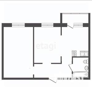 2-к квартира, вторичка, 52м2, 7/16 этаж