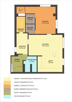 2-к квартира, вторичка, 69м2, 6/11 этаж