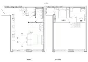2-к квартира, вторичка, 74м2, 1/8 этаж