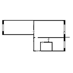 2-к квартира, вторичка, 44м2, 3/5 этаж