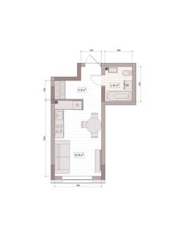 Студия квартира, вторичка, 26м2, 3/15 этаж