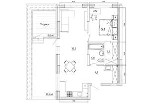 2-к квартира, вторичка, 84м2, 7/8 этаж