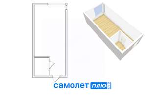 Студия квартира, вторичка, 28м2, 5/8 этаж