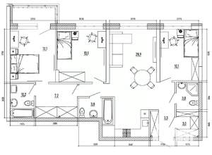 4-к квартира, вторичка, 99м2, 6/8 этаж