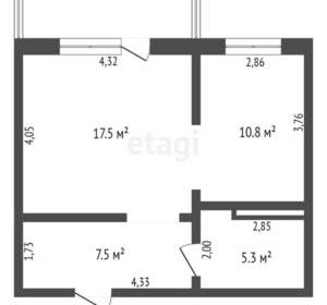 1-к квартира, вторичка, 42м2, 10/10 этаж