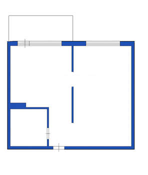 1-к квартира, вторичка, 33м2, 9/9 этаж