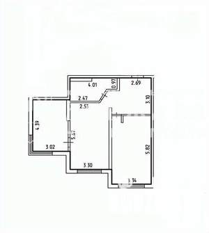 3-к квартира, вторичка, 68м2, 5/16 этаж