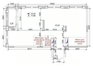 4-к квартира, вторичка, 72м2, 1/15 этаж