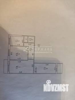 3-к квартира, вторичка, 62м2, 7/9 этаж