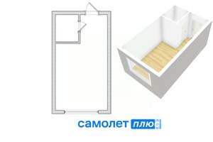 1-к квартира, вторичка, 17м2, 3/9 этаж