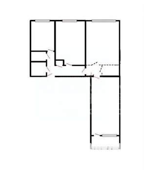 3-к квартира, вторичка, 60м2, 1/10 этаж