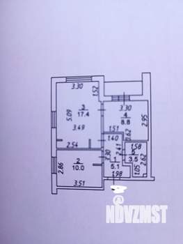 2-к квартира, вторичка, 46м2, 7/13 этаж